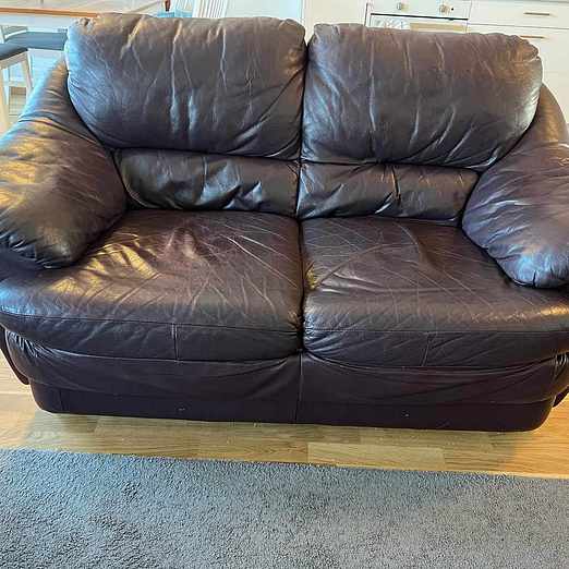 image of Leather Sofa Set - Askim