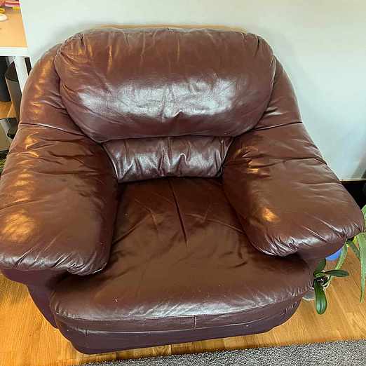 image of Leather Sofa Set - Askim