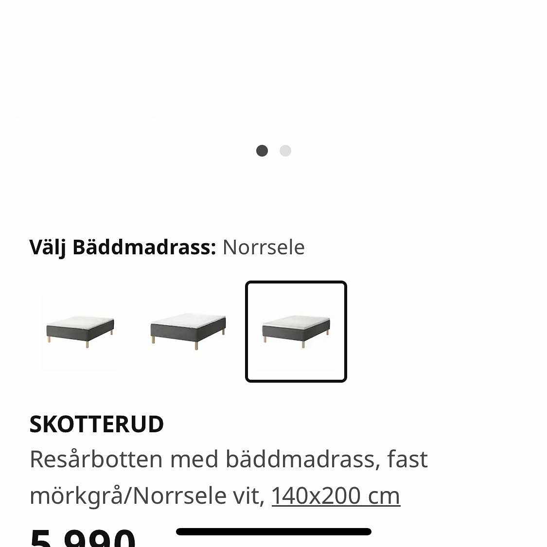 image of Bärhjälp säng+madrass - 