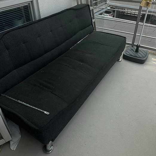 image of Black Sofa Bed - Sollentuna