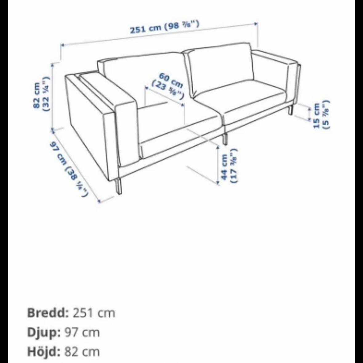 image of Soffa i två delar - 