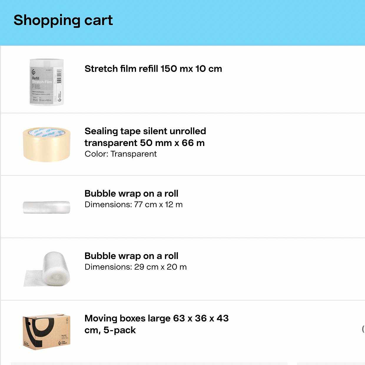 Lev. tomma flyttkartonger