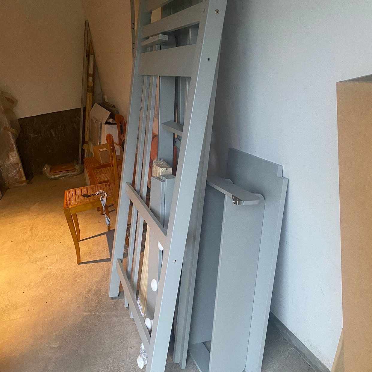 image of Delar till säng+madrass - 