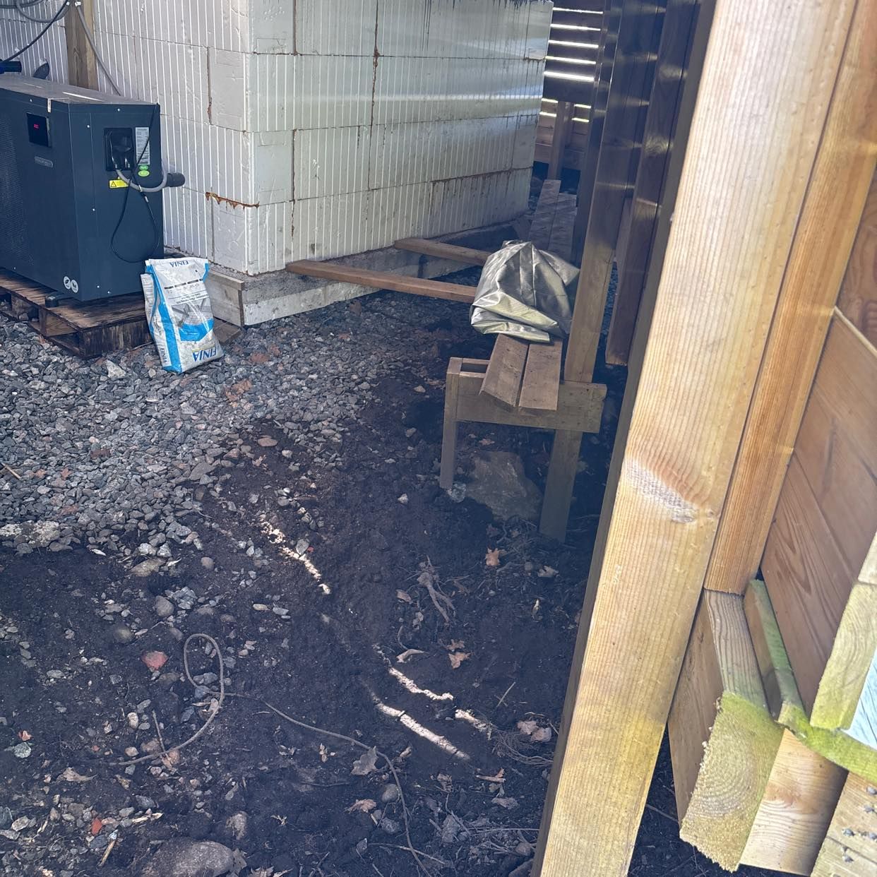 image of Bära poolvinterskyddet - 