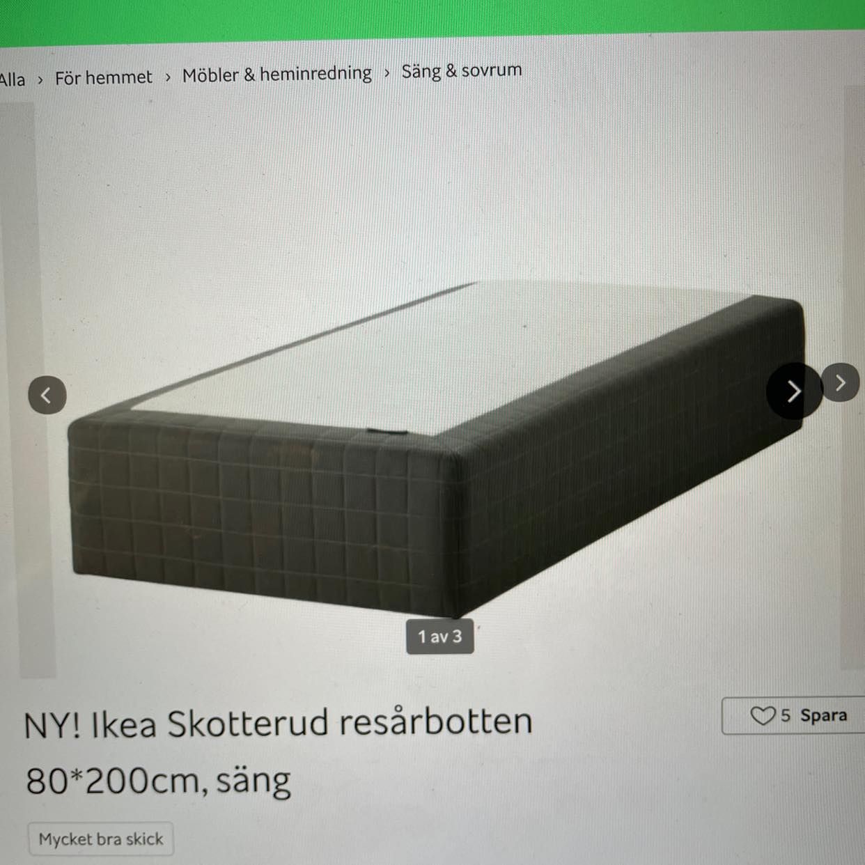 image of Madrass, resårbotten - 