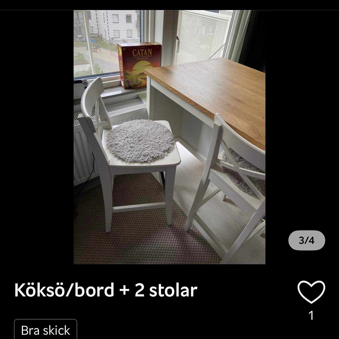 image of Köksö med två stolar - 
