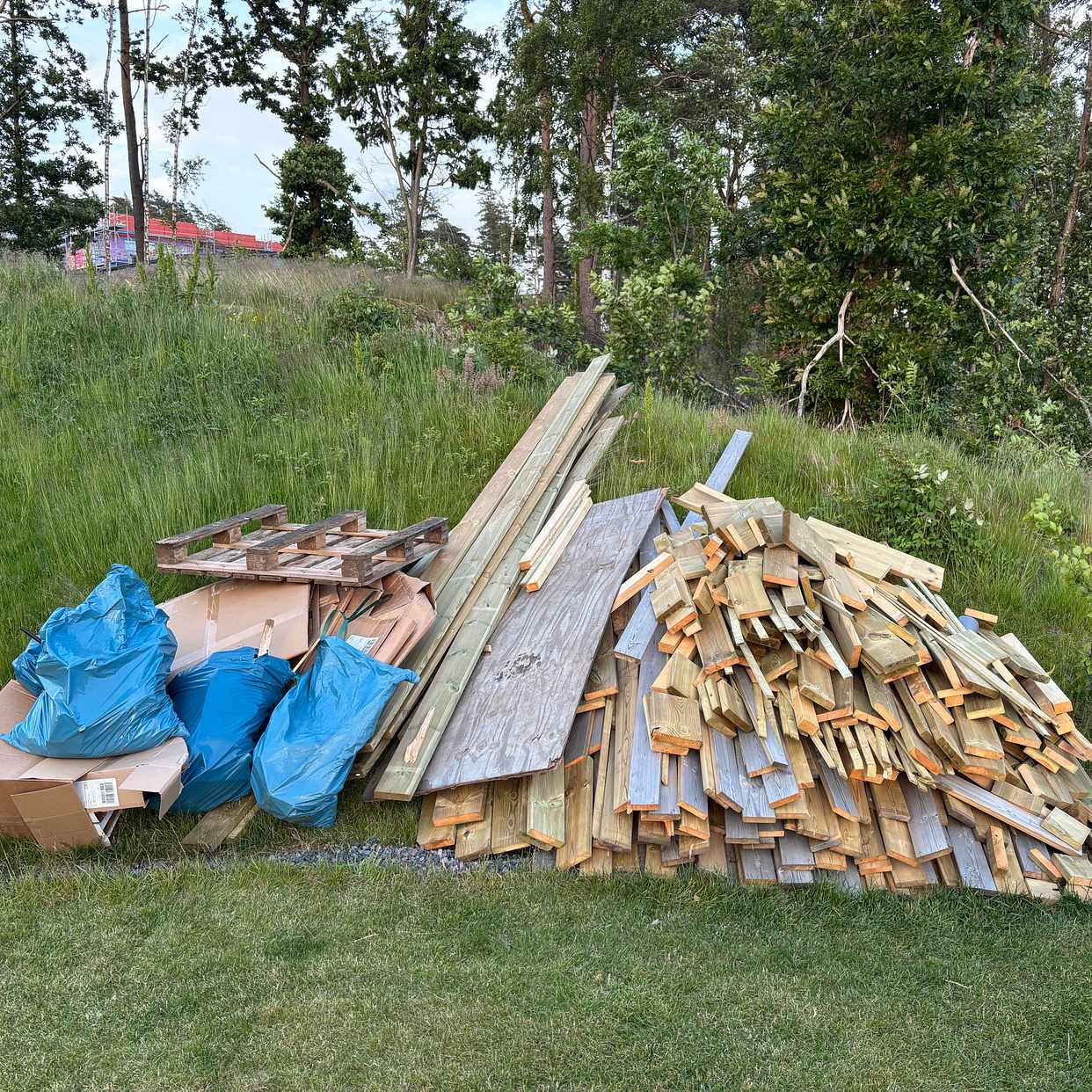 image of Återvinning av trä/trall - Mölndal