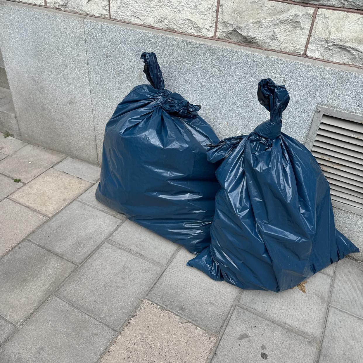 image of Två sopsäckar - Stockholm