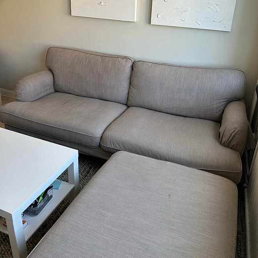 image of Soffa med fotpall - Stockholm