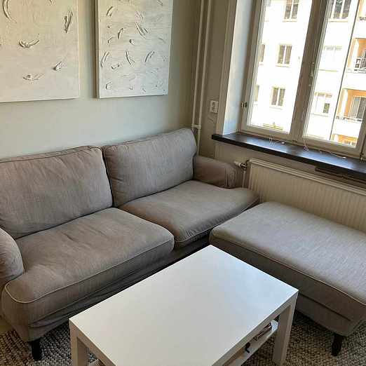 image of Soffa med fotpall - Stockholm