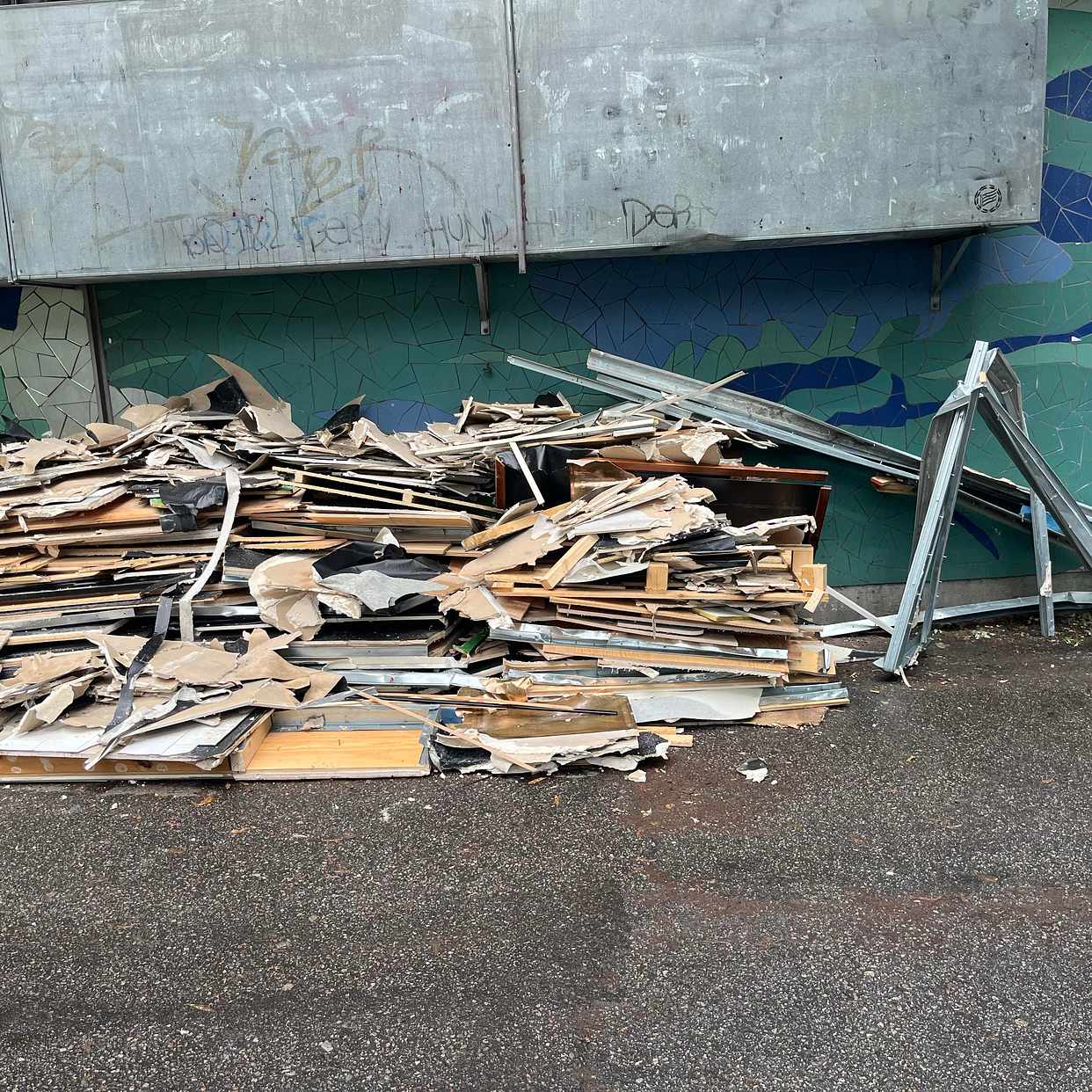 image of Garbage from reconstructi - Stockholm
