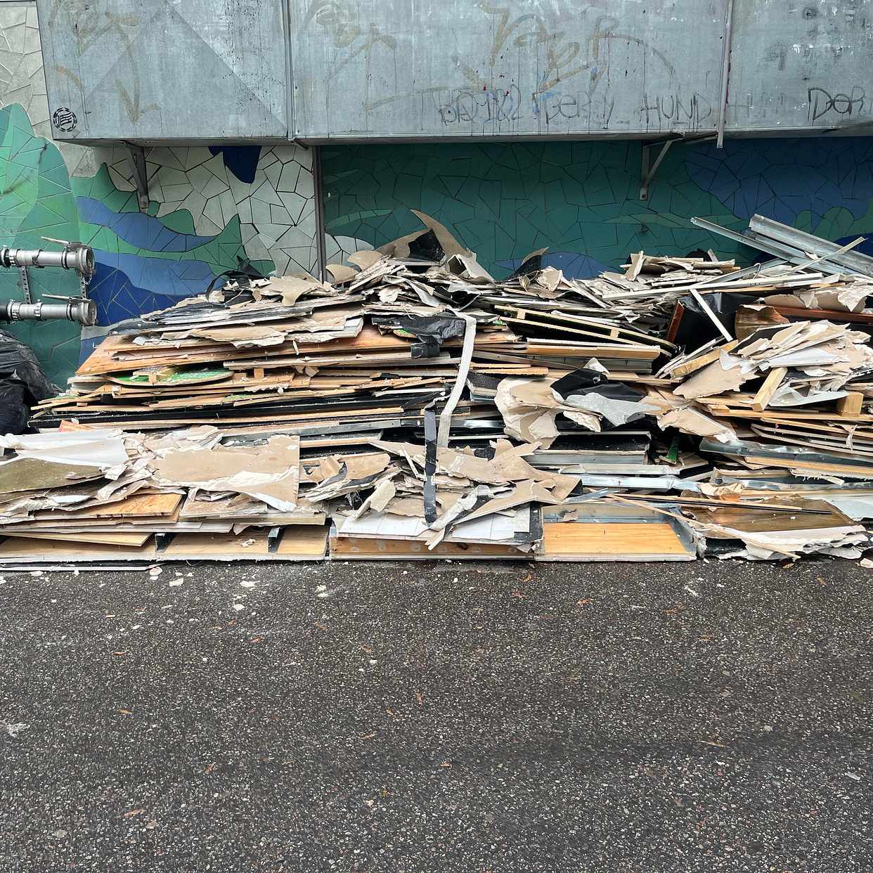 image of Garbage from reconstructi - Stockholm