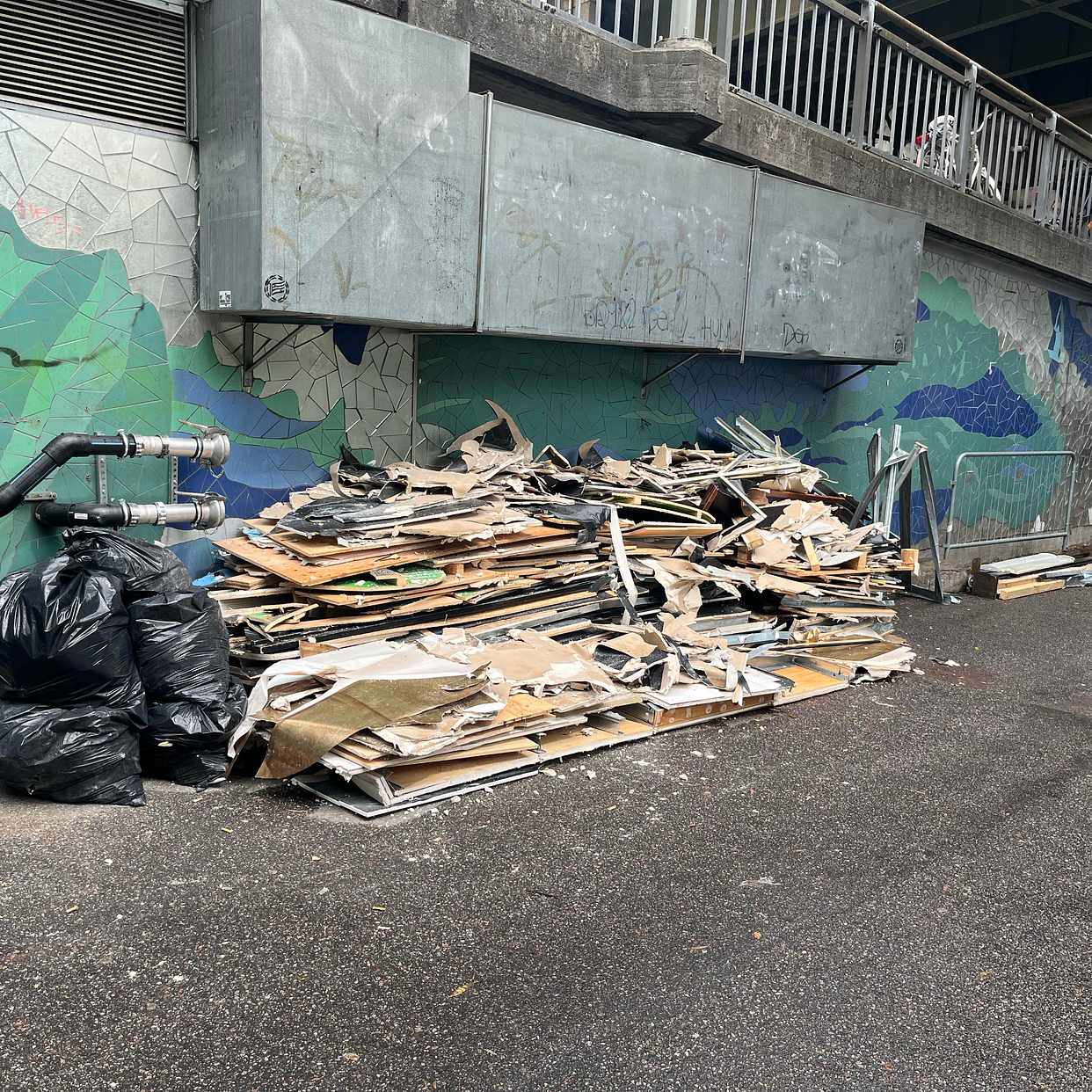 image of Garbage from reconstructi - Stockholm