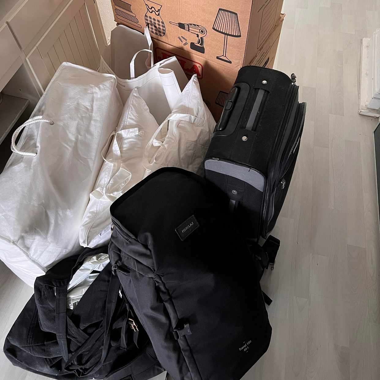 image of 2 boxes & few small bags - 
