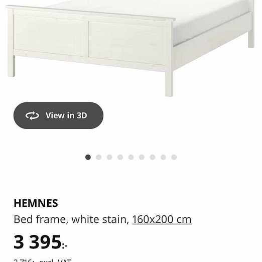 image of Hemnes bed frame - Malmö