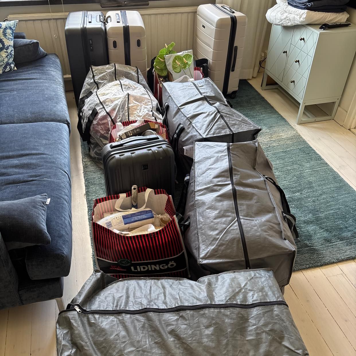 image of Flytta väskor och påsar - 