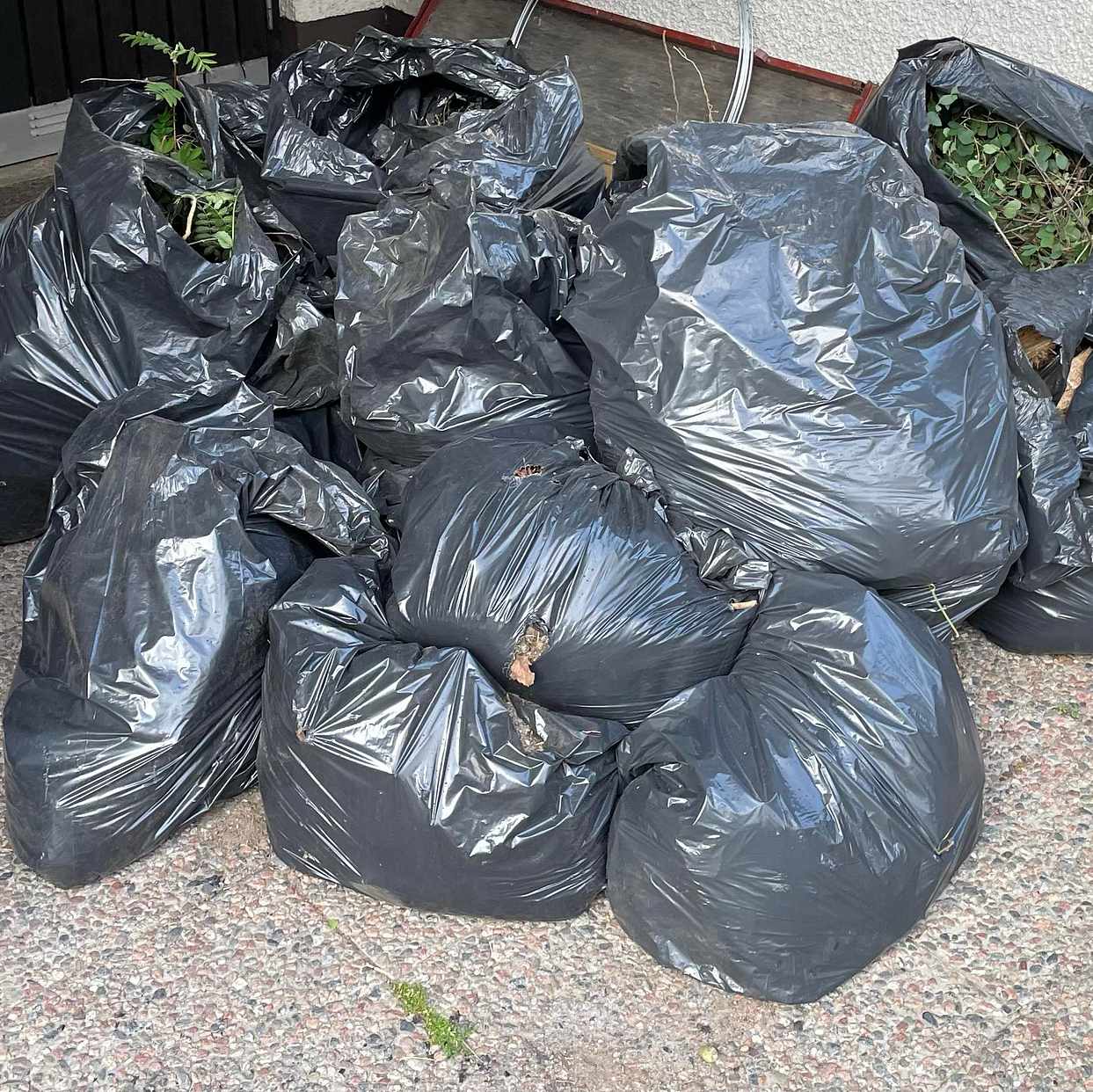 image of 20 säckar trädgårdsavfall - Huddinge