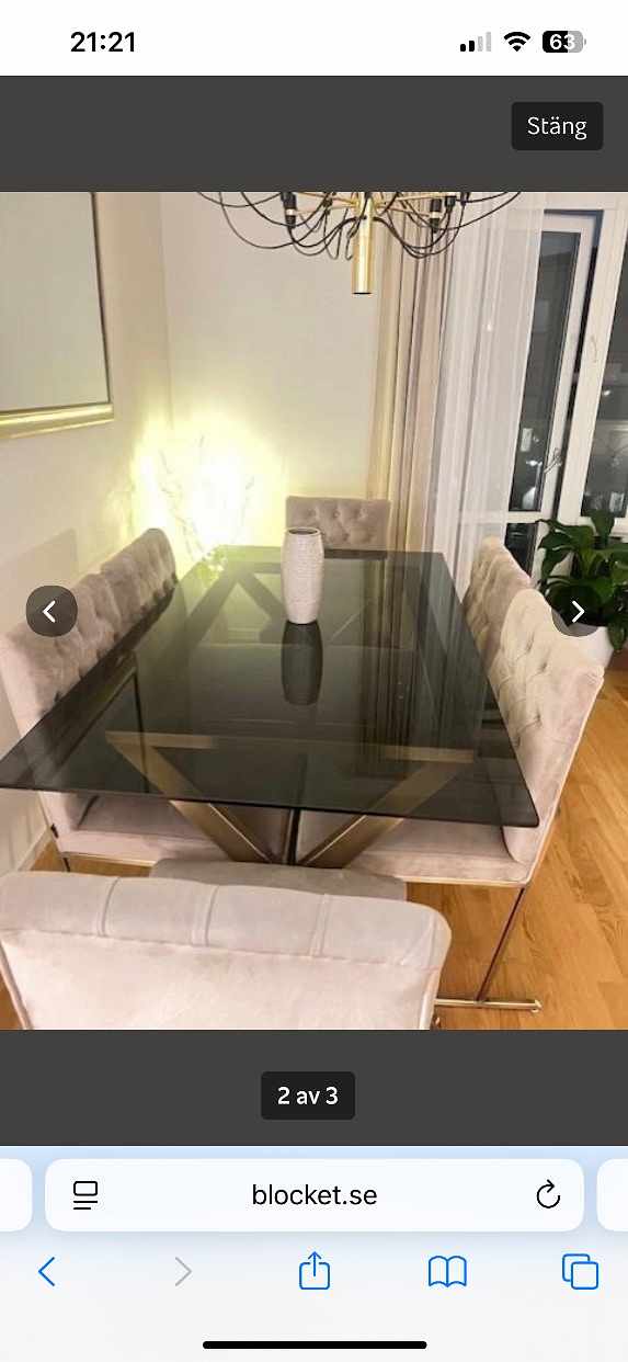 image of matbord med stolor - 
