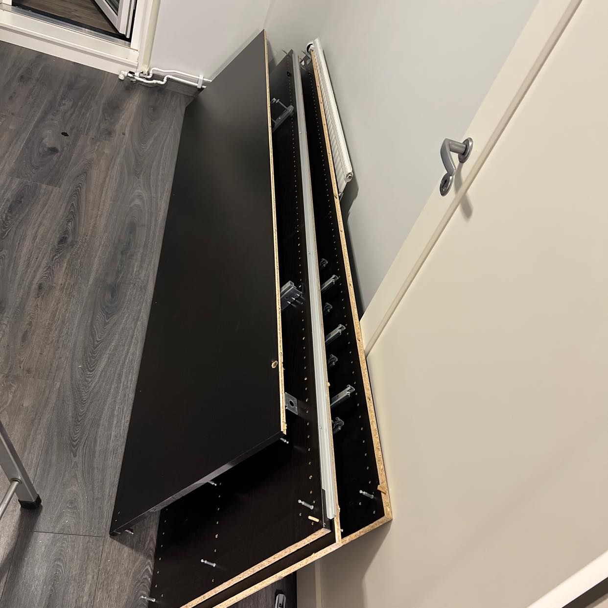 image of Nedmonterad IKEA garderob - Stockholm