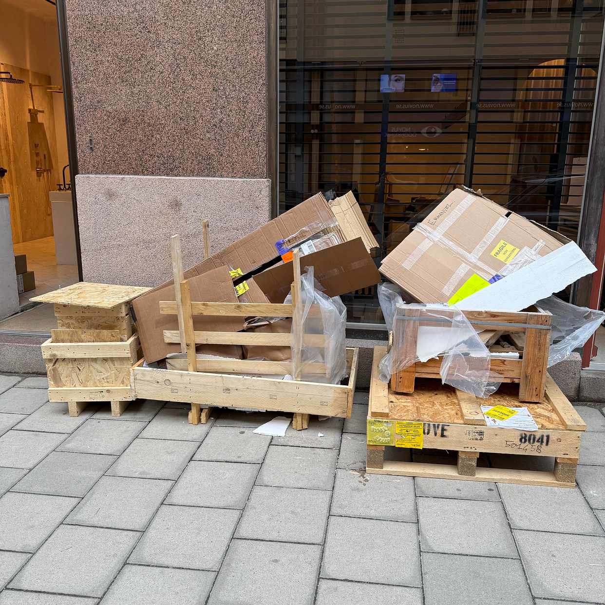 image of Träemballage - Stockholm