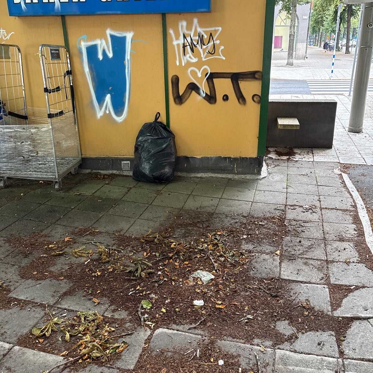 image of En sopsäck vid Jarla Gril - Stockholm