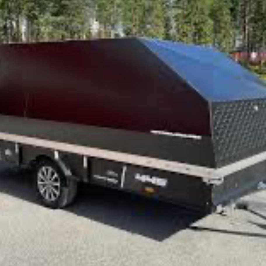 image of Släpkärra med två skotrar - 