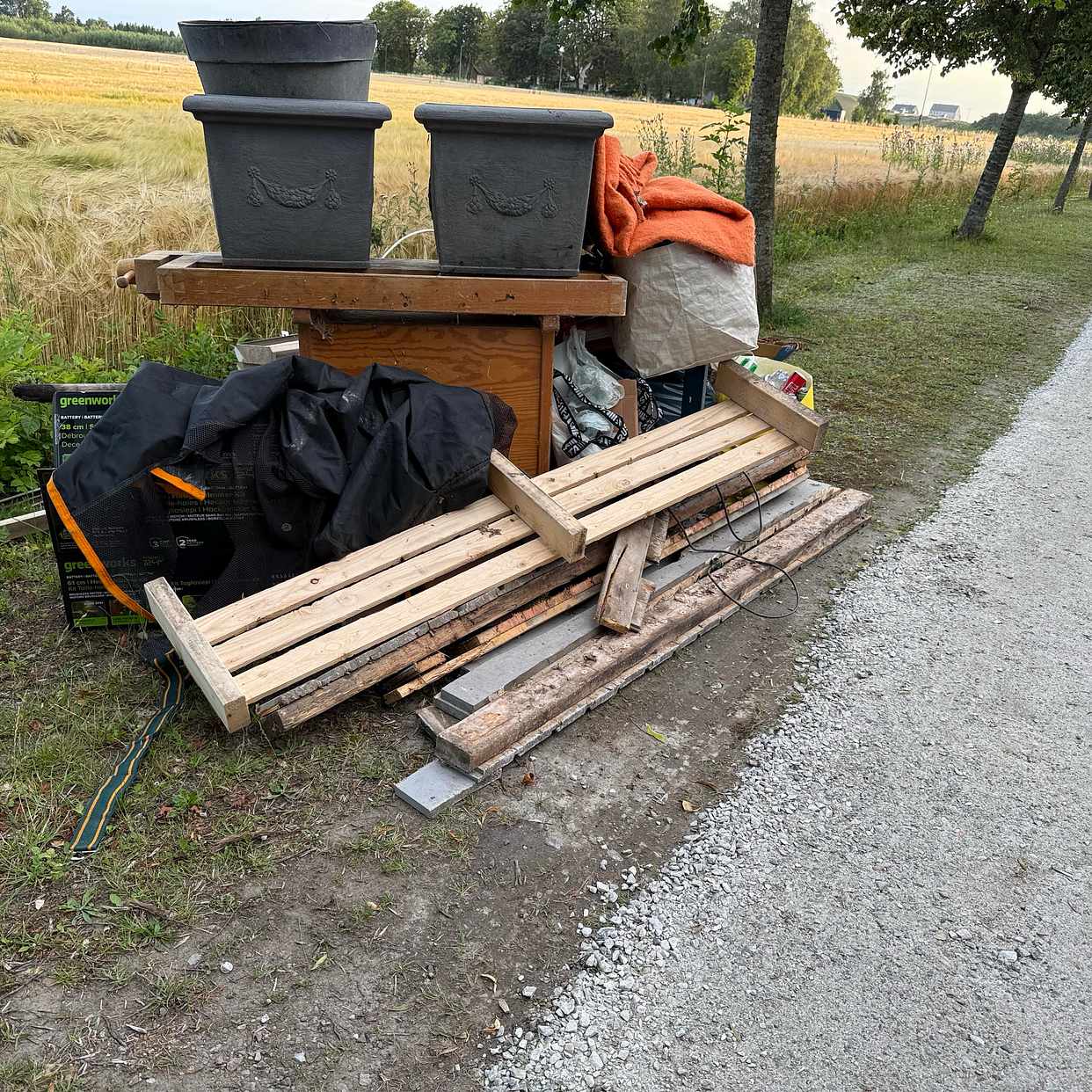 image of Kartong säckar elavfall - Staffanstorp