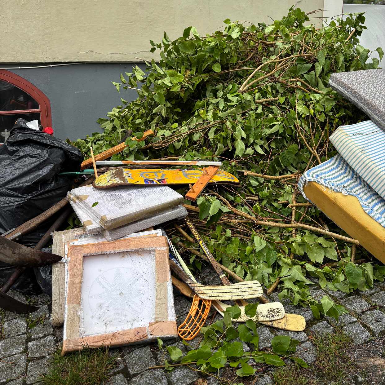 image of Hämta buskar och madrass - Skarpnäck