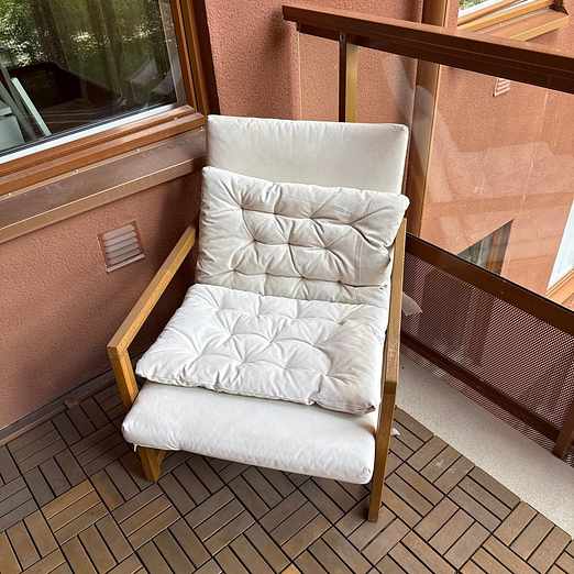 image of Balcony chair with pillow - Sundbyberg