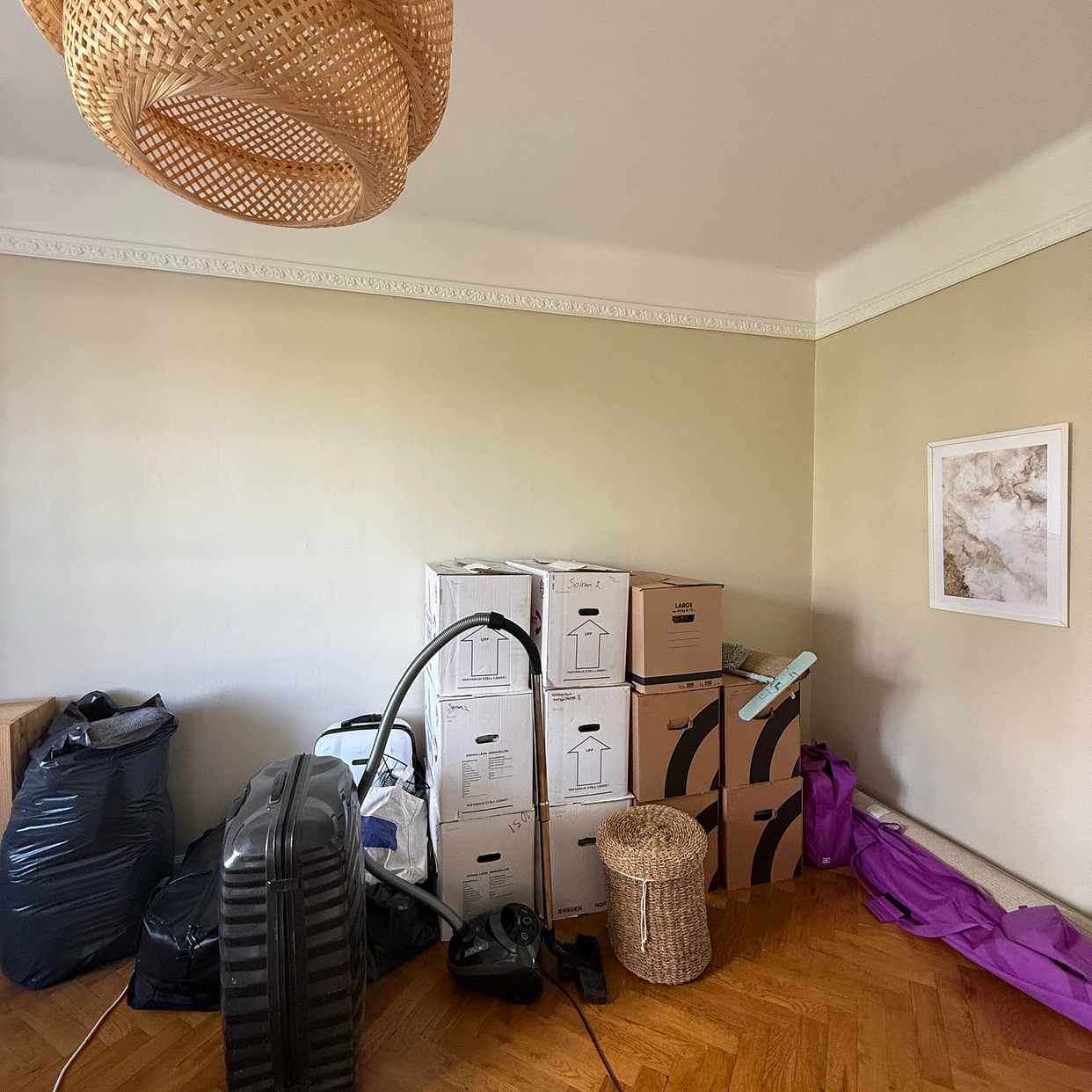 image of 11 flyttkartonger+väskor - 