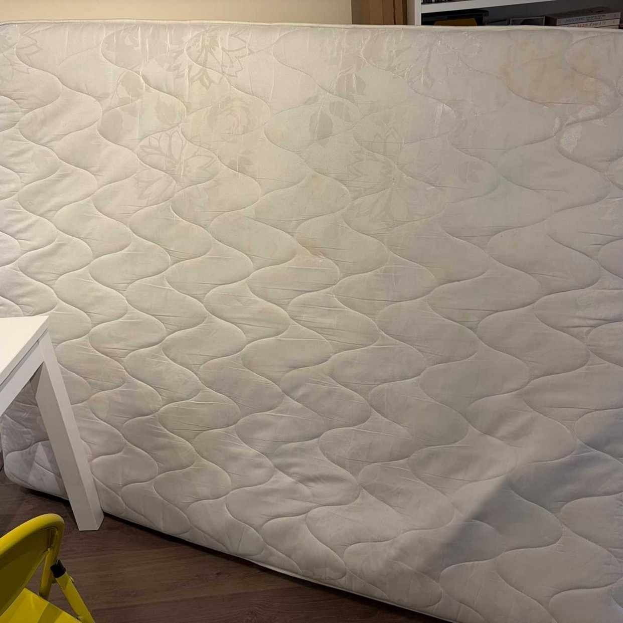 Mattress and coffee table